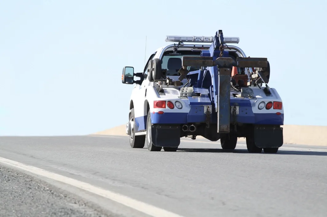 Regina wrecker tow truck on the roadside